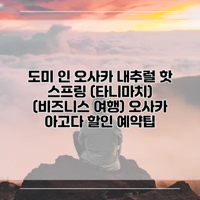 도미 인 오사카 내추럴 핫 스프링 (타니마치) (비즈니스 여행) 오사카 아고다 할인 예약팁