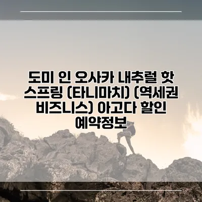 도미 인 오사카 내추럴 핫 스프링 (타니마치) (역세권 비즈니스) 아고다 할인 예약정보