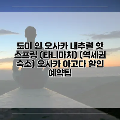 도미 인 오사카 내추럴 핫 스프링 (타니마치) (역세권 숙소) 오사카 아고다 할인 예약팁