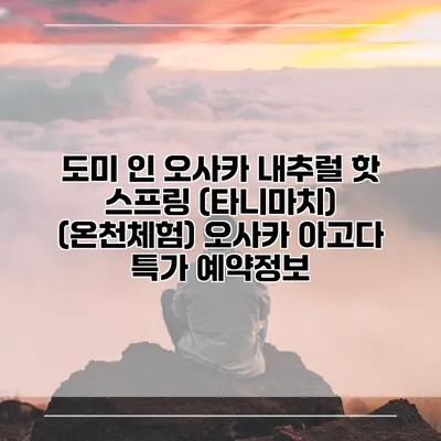 도미 인 오사카 내추럴 핫 스프링 (타니마치) (온천체험) 오사카 아고다 특가 예약정보