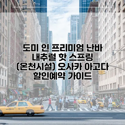 도미 인 프리미엄 난바 내추럴 핫 스프링 (온천시설) 오사카 아고다 할인예약 가이드