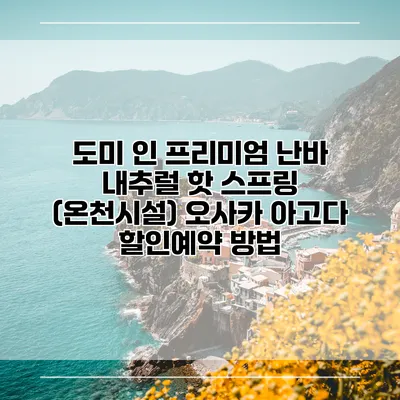 도미 인 프리미엄 난바 내추럴 핫 스프링 (온천시설) 오사카 아고다 할인예약 방법