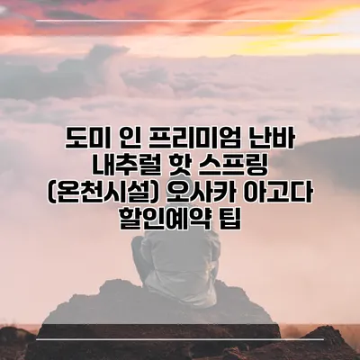 도미 인 프리미엄 난바 내추럴 핫 스프링 (온천시설) 오사카 아고다 할인예약 팁