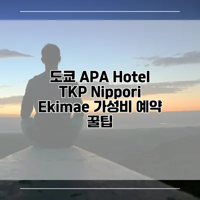 도쿄 APA Hotel TKP Nippori Ekimae 가성비 예약 꿀팁