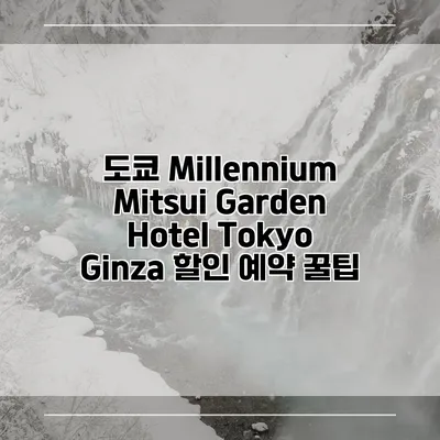 도쿄 Millennium Mitsui Garden Hotel Tokyo Ginza 할인 예약 꿀팁
