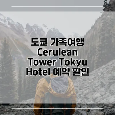 도쿄 가족여행 Cerulean Tower Tokyu Hotel 예약 할인