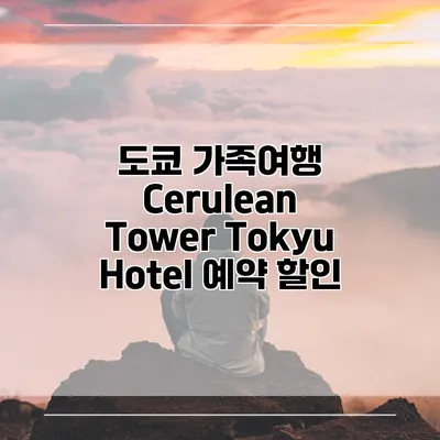 도쿄 가족여행 Cerulean Tower Tokyu Hotel 예약 할인