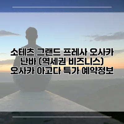소테츠 그랜드 프레사 오사카 난바 (역세권 비즈니스) 오사카 아고다 특가 예약정보