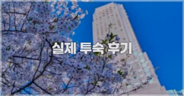 💬 실제 투숙 후기