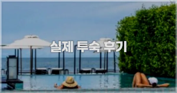 💬 실제 투숙 후기