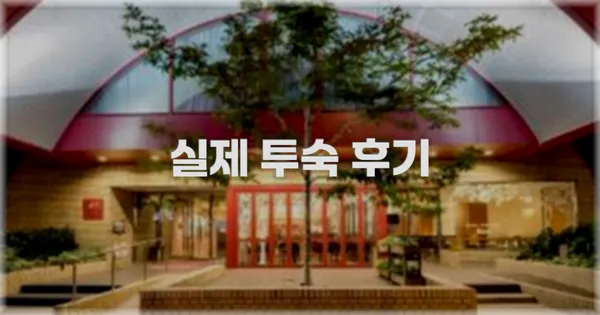 💬 실제 투숙 후기