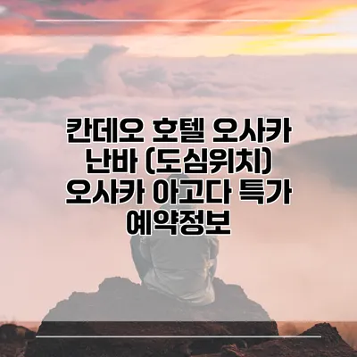칸데오 호텔 오사카 난바 (도심위치) 오사카 아고다 특가 예약정보