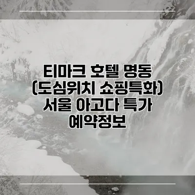 티마크 호텔 명동 (도심위치 쇼핑특화) 서울 아고다 특가 예약정보