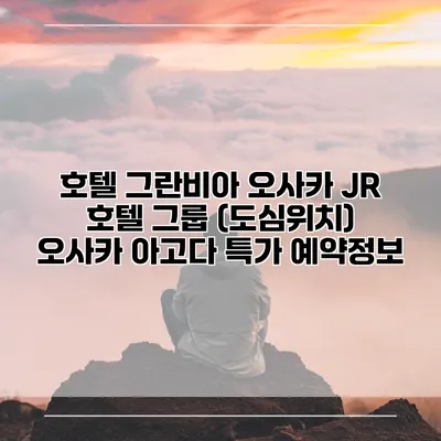 호텔 그란비아 오사카 JR 호텔 그룹 (도심위치) 오사카 아고다 특가 예약정보