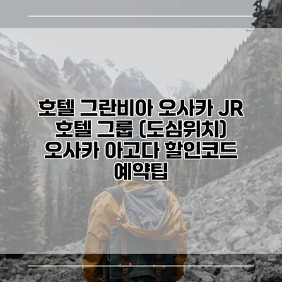 호텔 그란비아 오사카 JR 호텔 그룹 (도심위치) 오사카 아고다 할인코드 예약팁