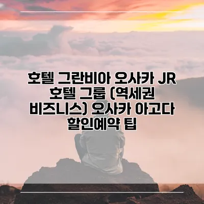 호텔 그란비아 오사카 JR 호텔 그룹 (역세권 비즈니스) 오사카 아고다 할인예약 팁