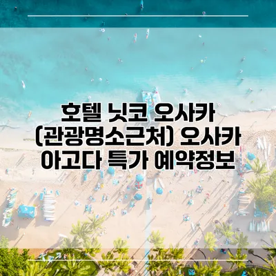 호텔 닛코 오사카 (관광명소근처) 오사카 아고다 특가 예약정보