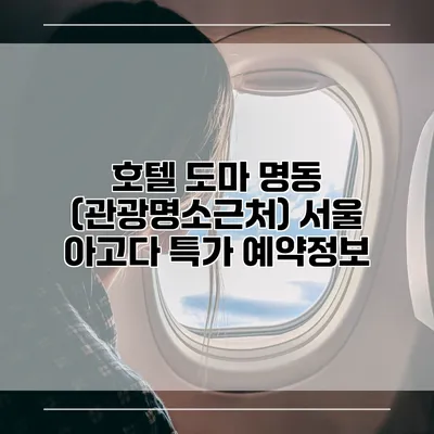 호텔 도마 명동 (관광명소근처) 서울 아고다 특가 예약정보