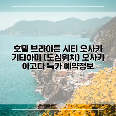 호텔 브라이튼 시티 오사카 기타하마 (도심위치) 오사카 아고다 특가 예약정보