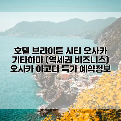호텔 브라이튼 시티 오사카 기타하마 (역세권 비즈니스) 오사카 아고다 특가 예약정보