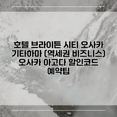 호텔 브라이튼 시티 오사카 기타하마 (역세권 비즈니스) 오사카 아고다 할인코드 예약팁