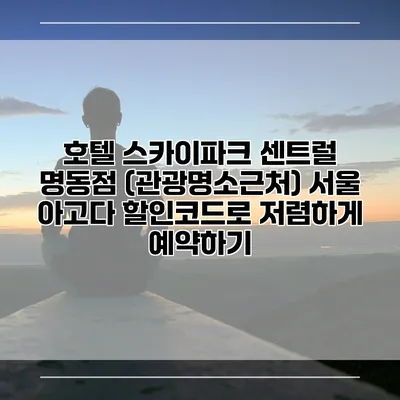 호텔 스카이파크 센트럴 명동점 (관광명소근처) 서울 아고다 할인코드로 저렴하게 예약하기