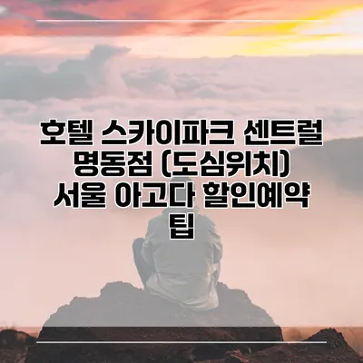 호텔 스카이파크 센트럴 명동점 (도심위치) 서울 아고다 할인예약 팁